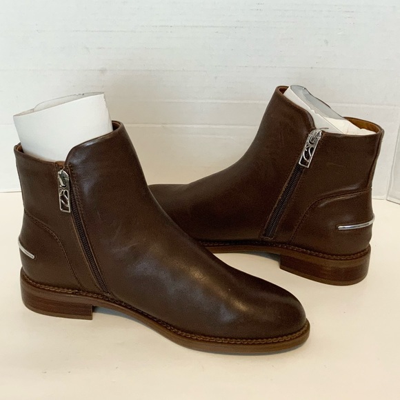Franco Sarto Women's Happily Ankle Boot Brown Leather 8 Wide NWOT - Picture 7 of 7
